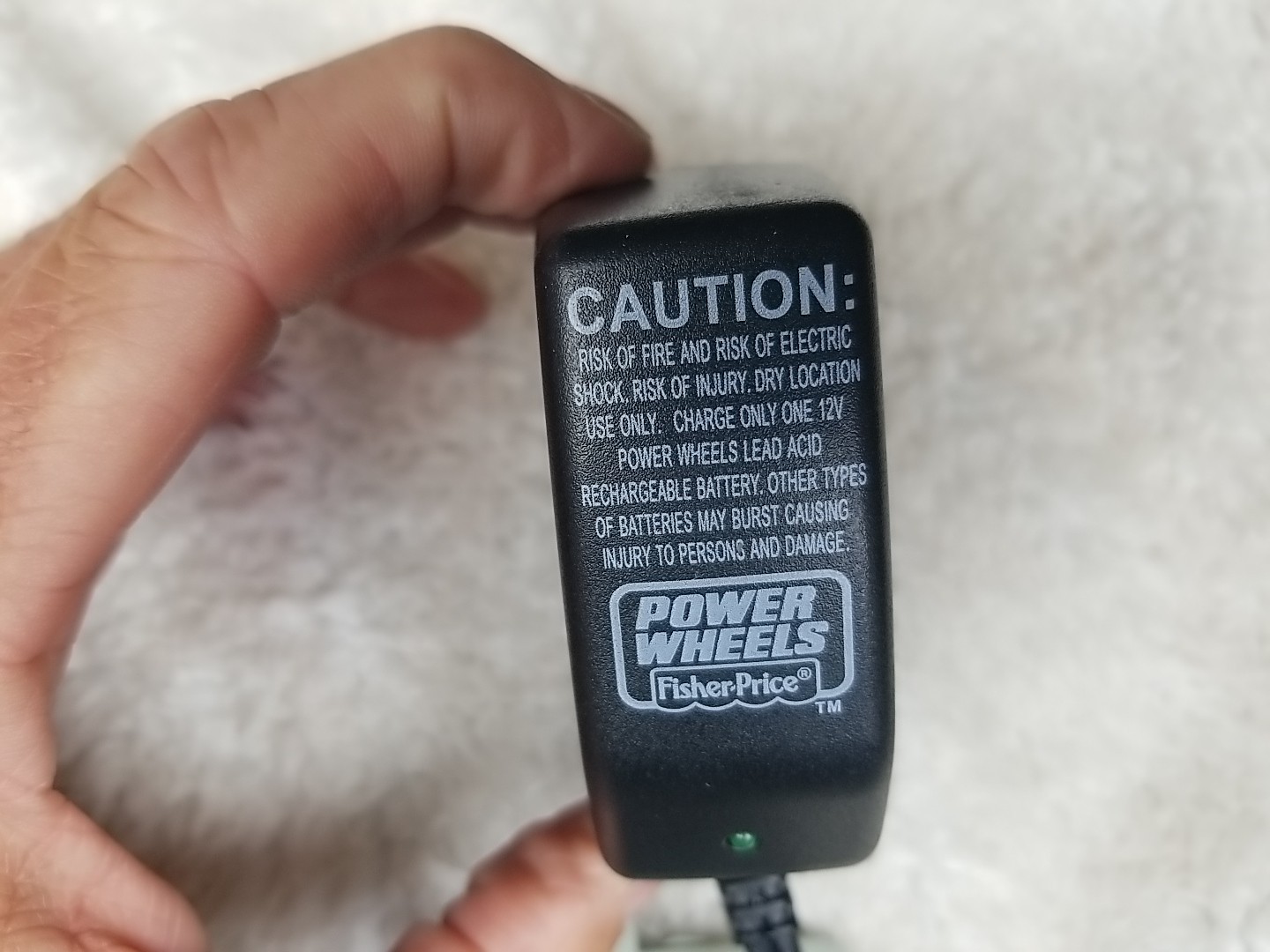 Power Wheels Grey 12V Grey Battery Charger 00801-1480, 00801-1778, 00801-2101