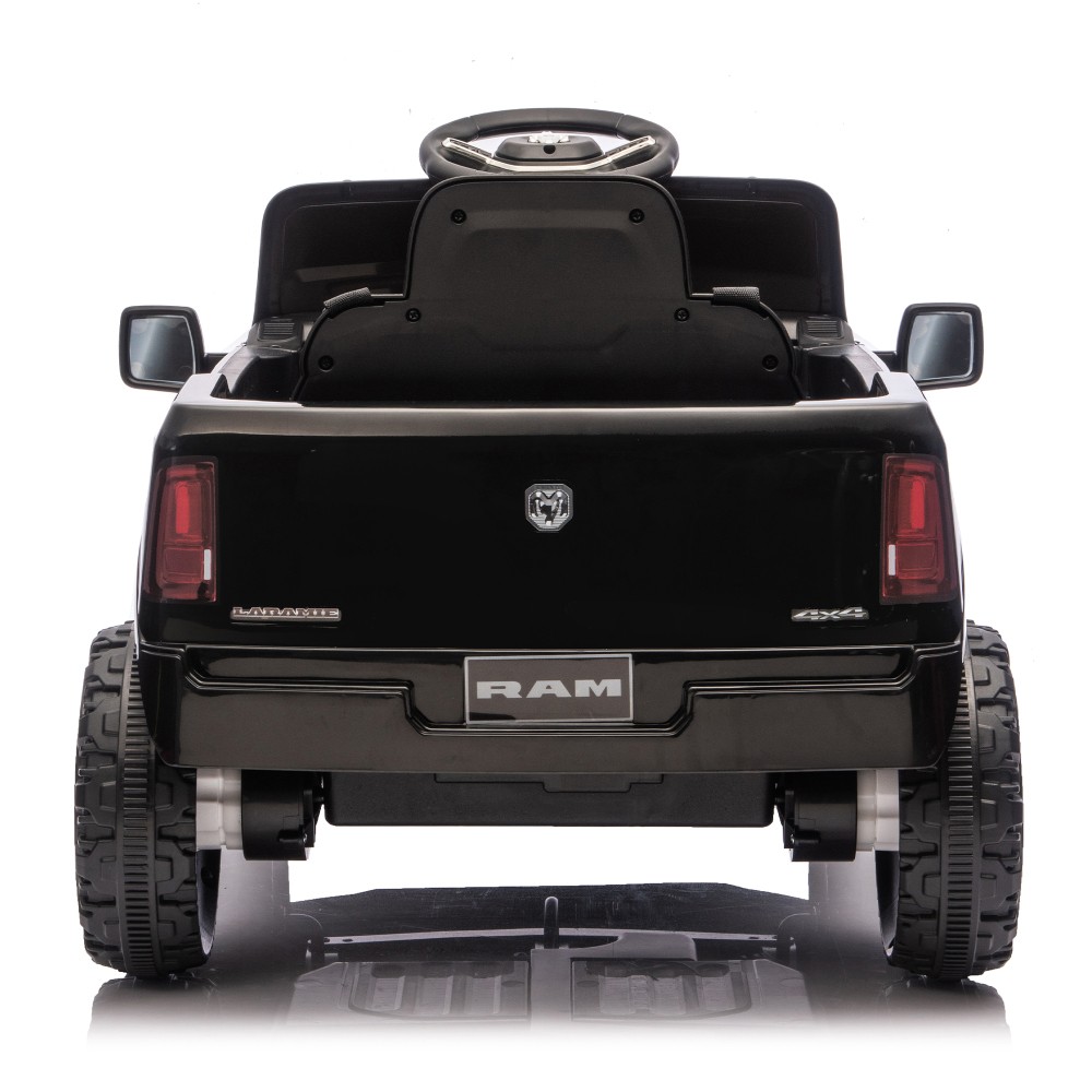 Licensed Dodge RAM 12V Ride On Truck w/ Remote Bluetooth Music for Kids Ages 3-6