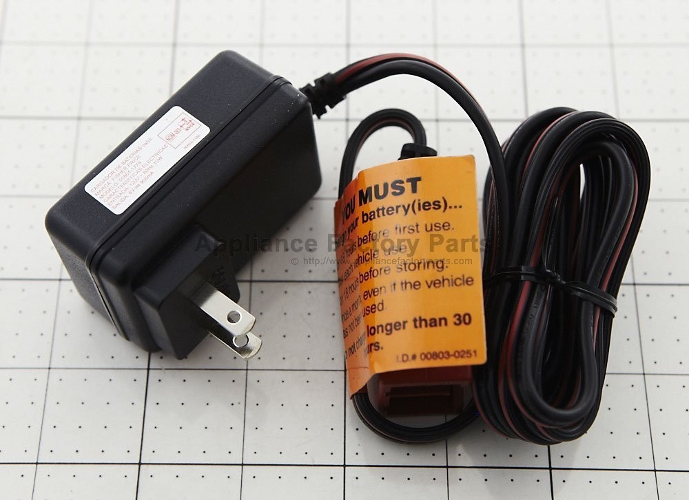 Ride on Part # 00801-1779 – S6v Charger Fused