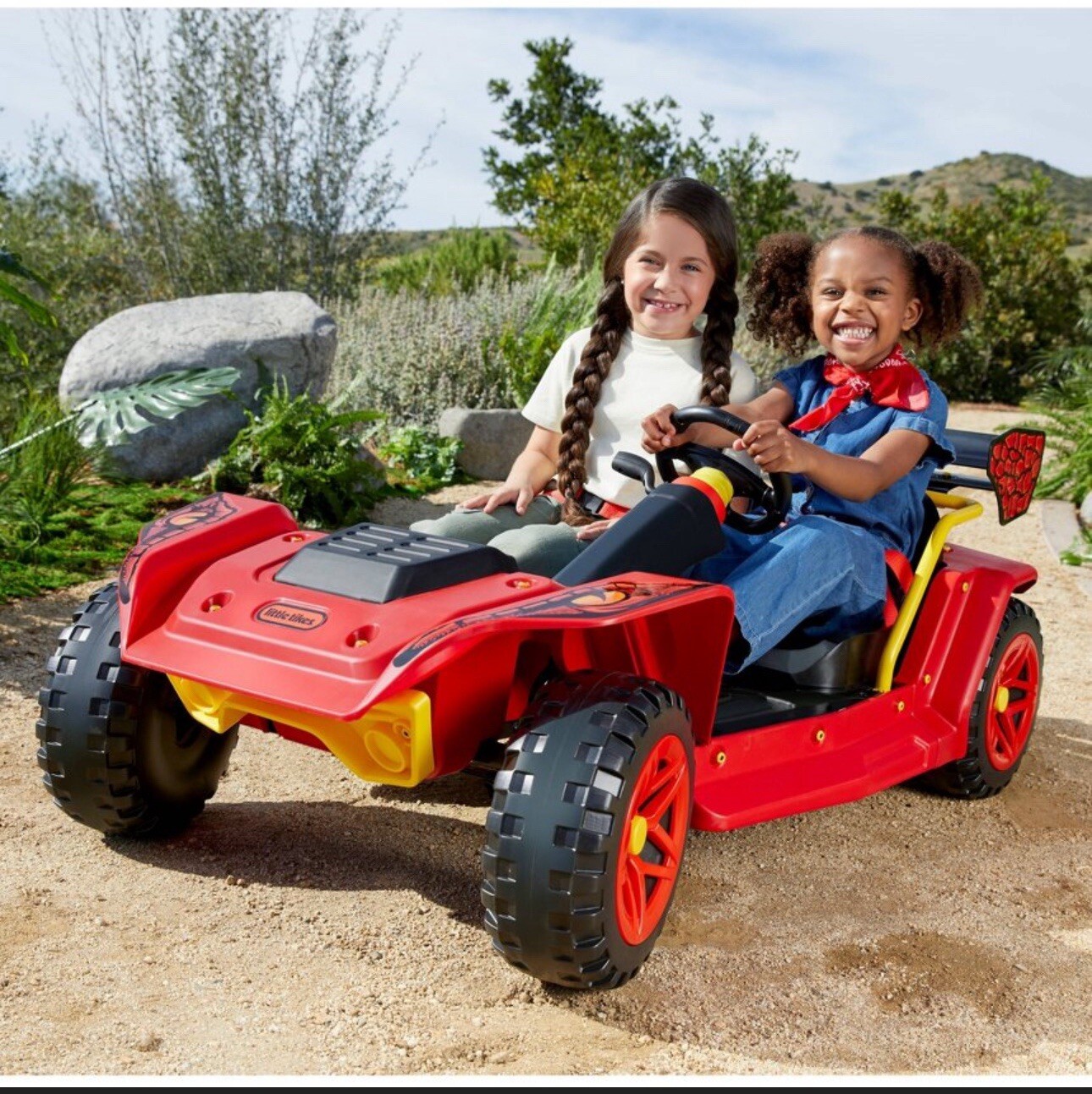 Little Tikes Dino Dune Buggy 12V Powered Ride-on, Portable Rechargeable Battery