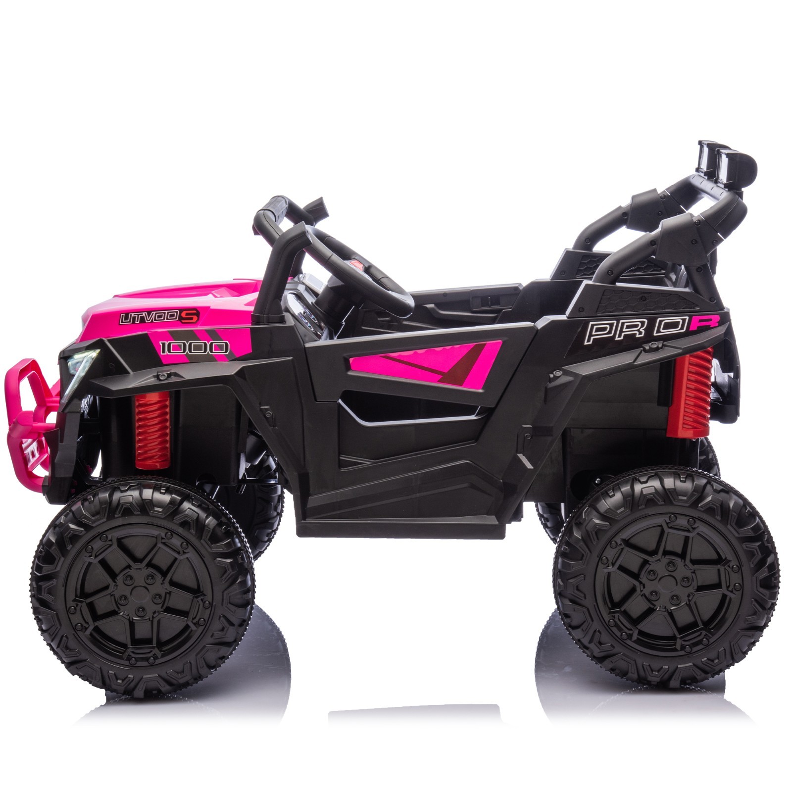 24V Kids Electric UTV w/ Parent Remote, 4-Wheel Suspension, Bluetooth