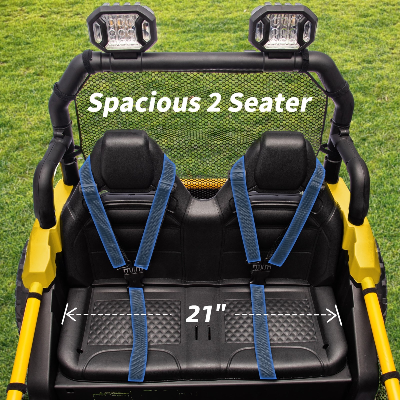 24V 10Ah Ride on Toys for Big Kids, 2-Seater Kids UTV Electric Car W/ Remote, 4*