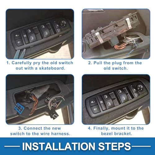 Car Power Window Switch No.GV2S66350A Front Left Driver Side Window Control