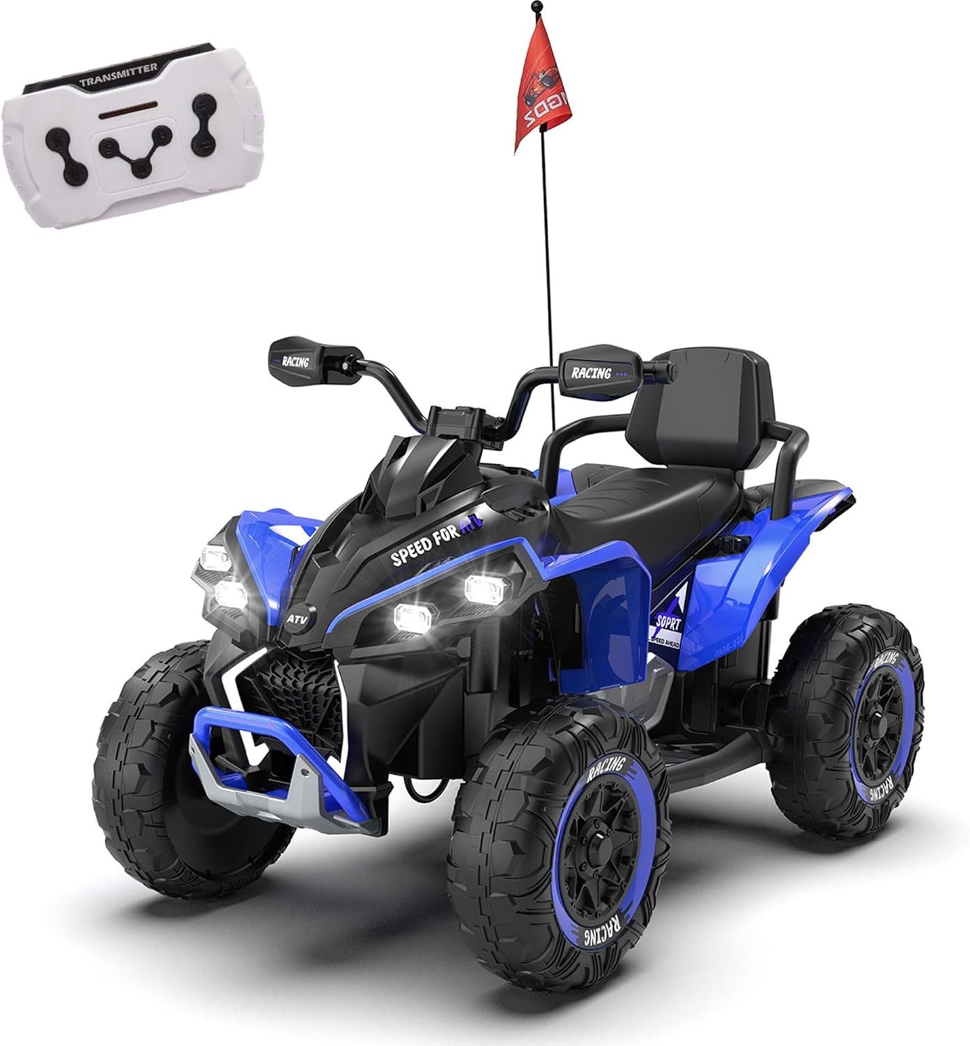24V Ride on Car Electric Off-road ATV Battery Power Quad Car for Kids Age 3-12
