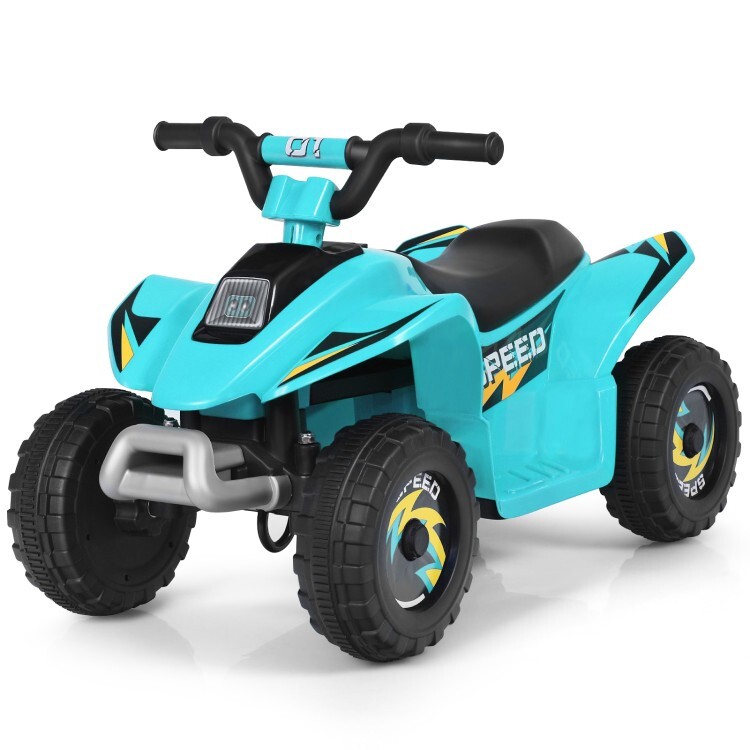 6V Kids Electric Quad ATV 4 Wheels Ride On Toy Toddlers Forward & Reverse Blue