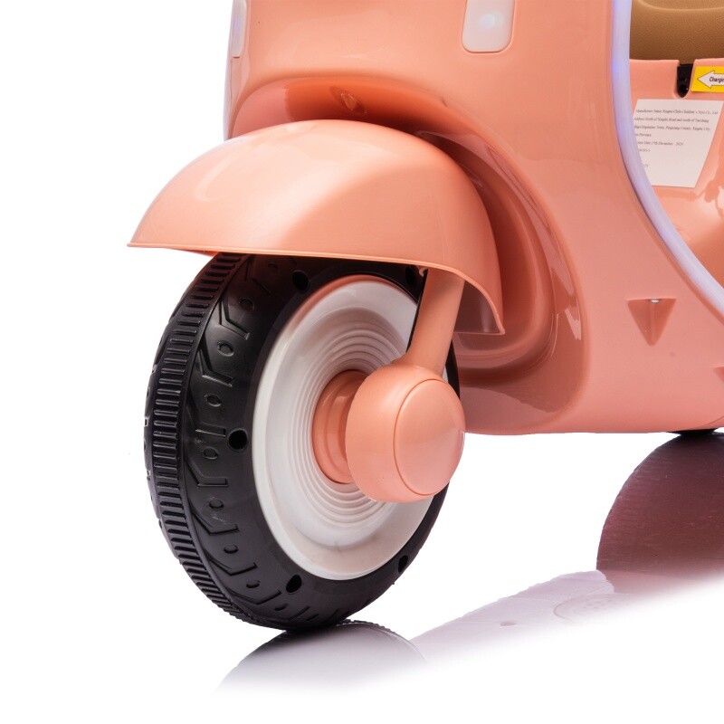 12V Kids Ride On Three-Wheel Electric Motorcycle W/Bluetooth Music For 3-6 Years