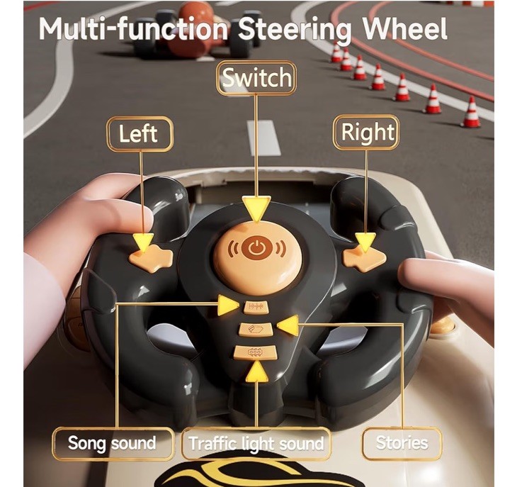 Car Racing Adventure Driving Toy with Steering Wheel Very Unique