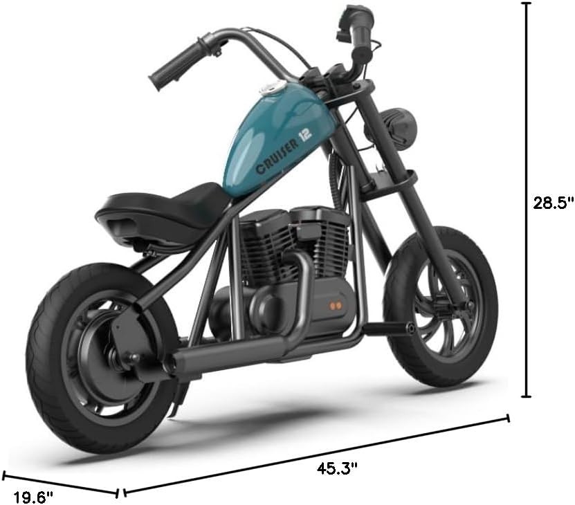 HYPER GOGO Cruiser 12 Kids Electric Motorcycle Mini Motorcycle for 6 Years +