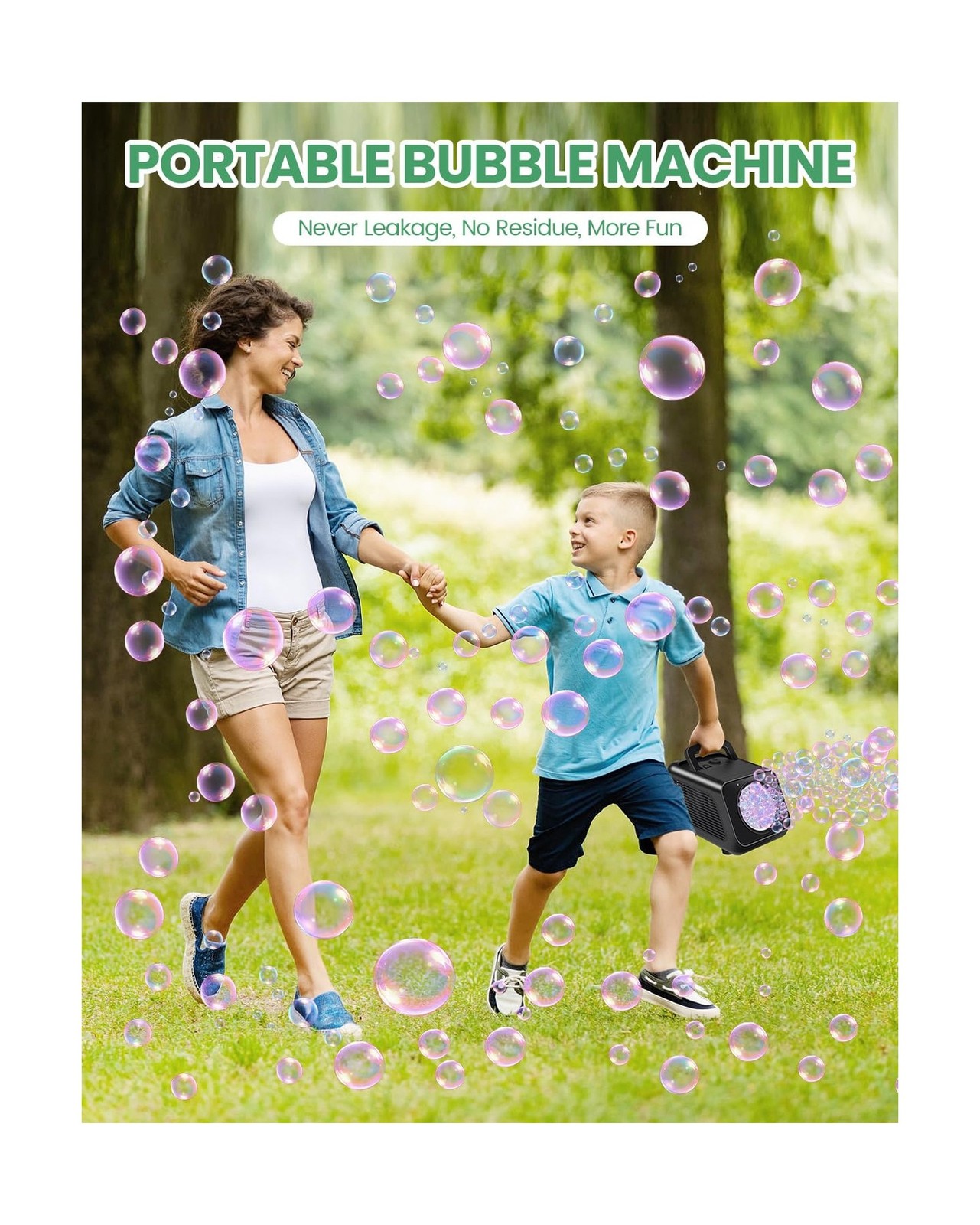 Bubble Machine Automatic Bubble Blower for Kids: Battery Operated B… Fast Ship