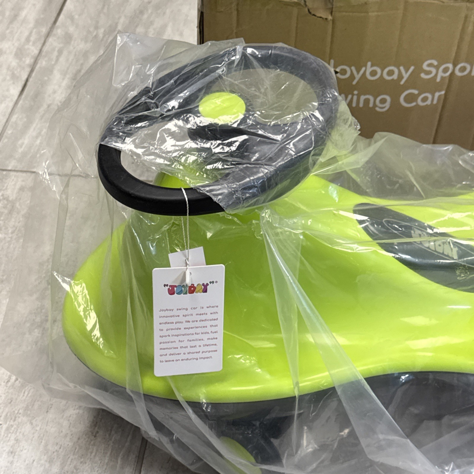 Kids Ride on Sports Swing Car Line Green With LED Wheels
