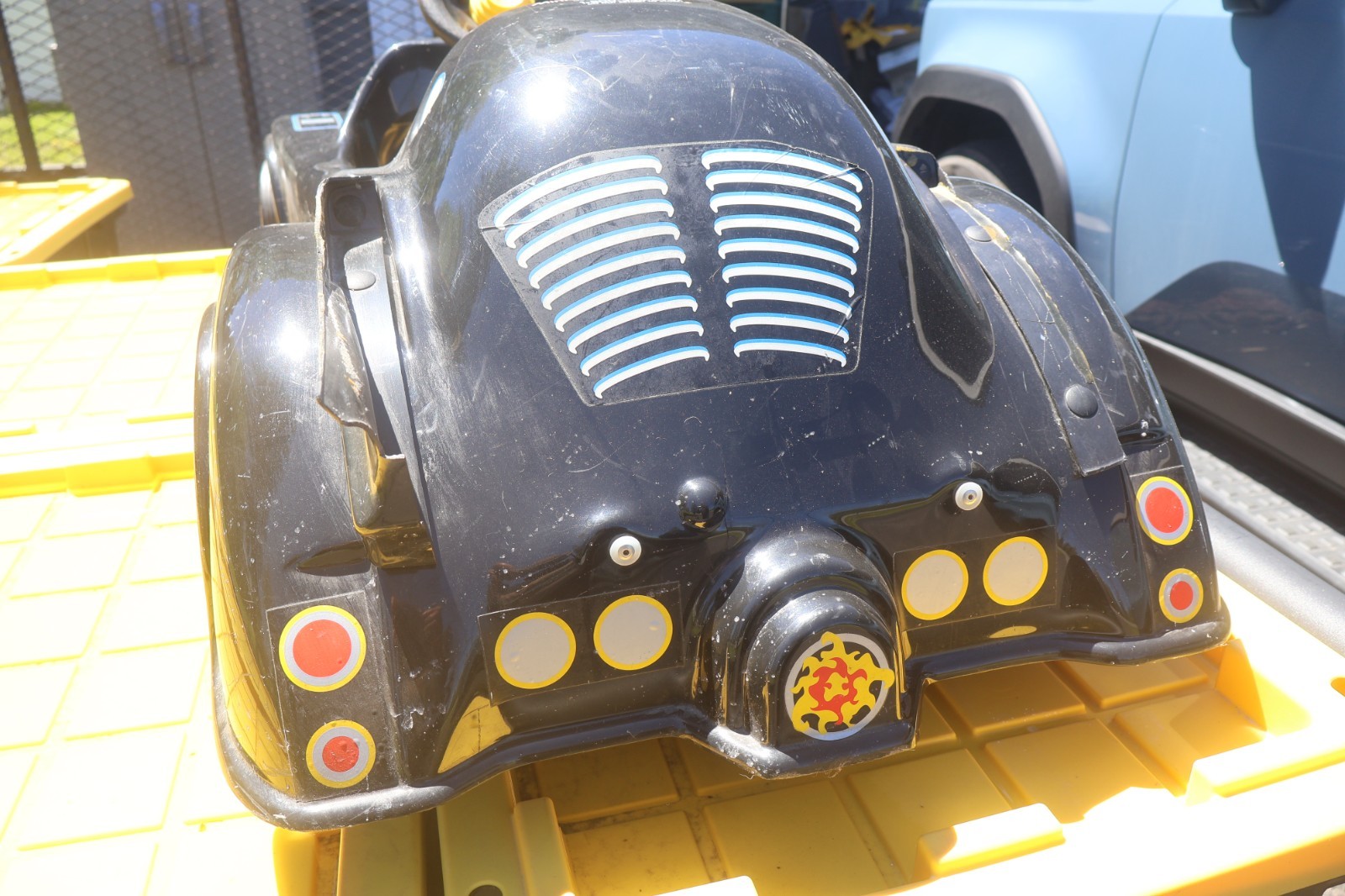 Nice Rare 1989 Mini-Motors Bat-Man Batmobile Power Wheels Motor Car Kingsbury