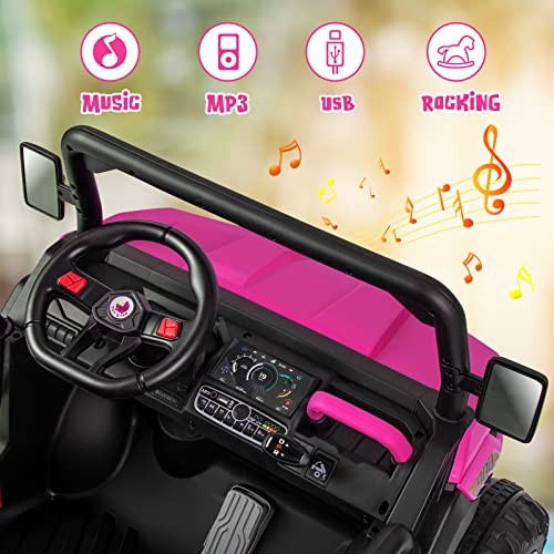 Rose UTV Ride-On Car with 2 Seats – 12V Electric Vehicle – Off-Road