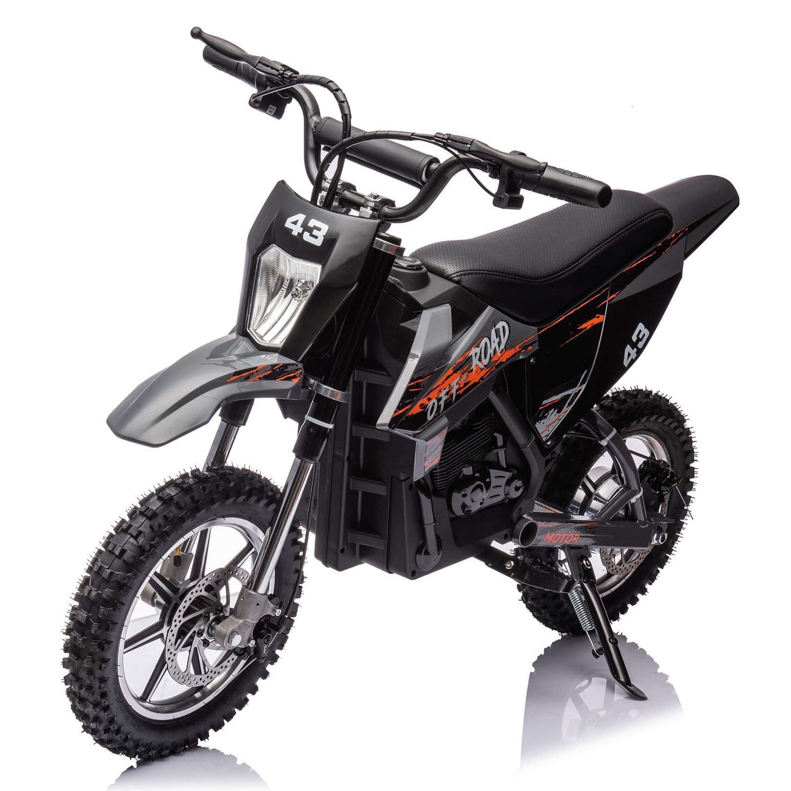 36V Ride on Dirt Bike Electric Battery-Powered Motorcycle, 350W Brushless Motor,