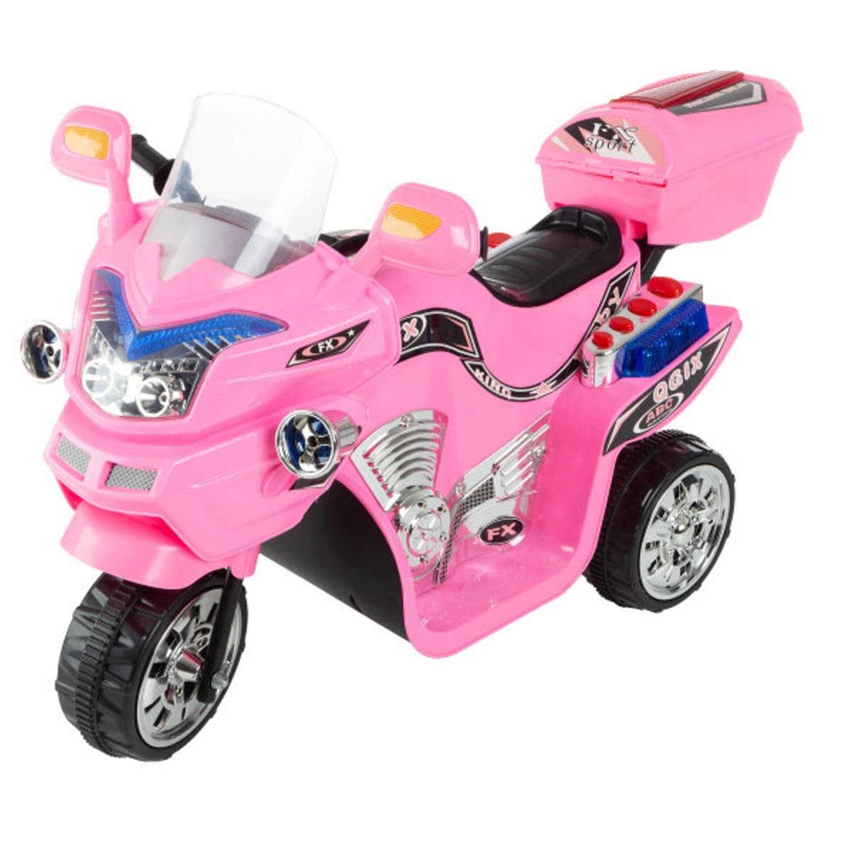Lil’ Rider Kids Motorcycle – 3-Wheel Ride On Toy Reverse Sounds And Headlights