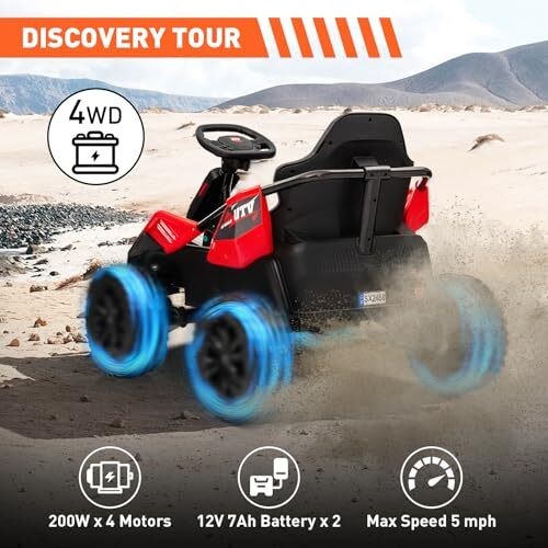24V Kids Electric Ride on Toy UTV ATV Car Electric Car Toys Off-Road with Remote