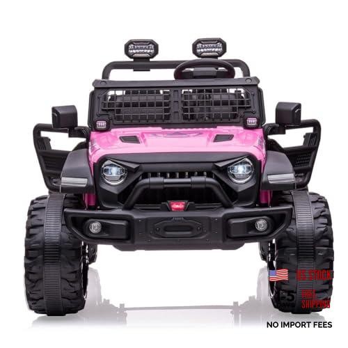 24V Kids Ride on 2 Seaters Electric Car with Remote Control, 2*120W 24v-pink