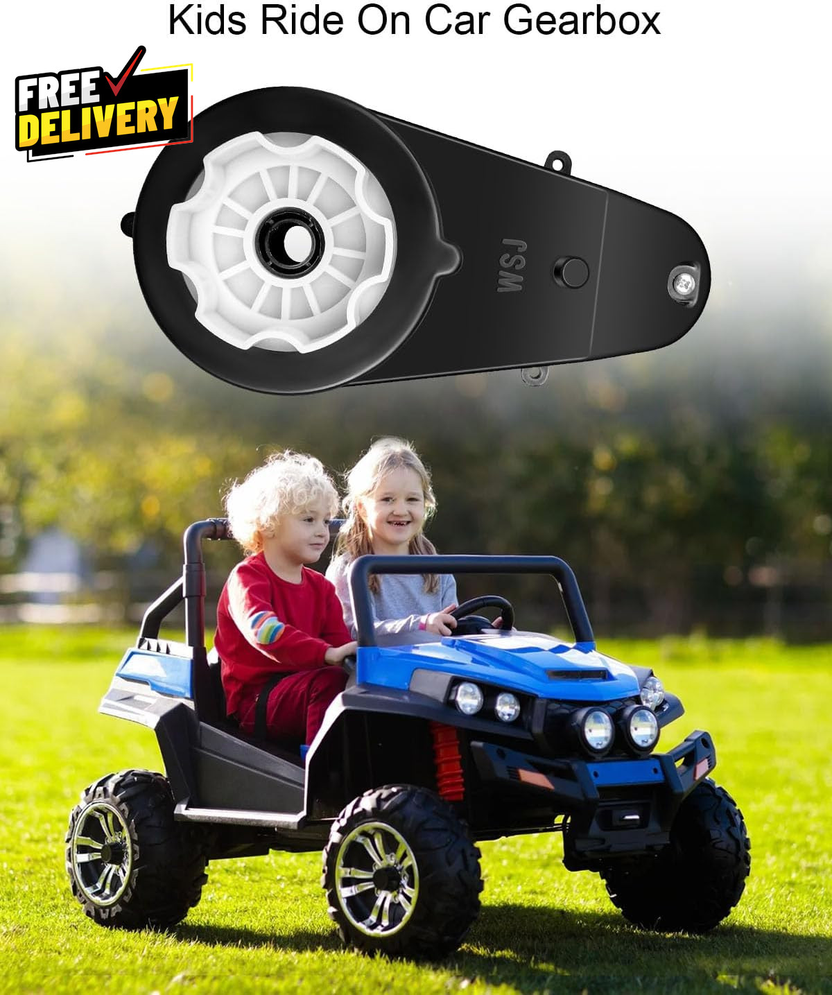 24V 40000RPM 550 Gearbox Motor for Kids Ride On Car High Speed RS550 DIY Upgrade