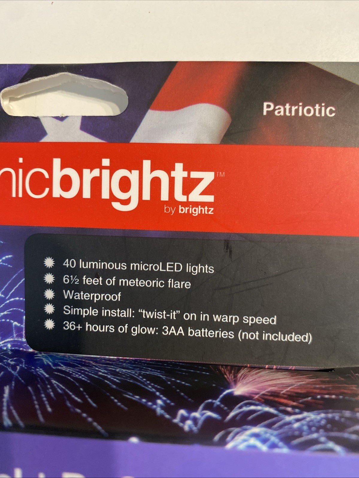 CosmicBrightz red white blue patriot Battery Power LED Lights Bikes & Ride Ons