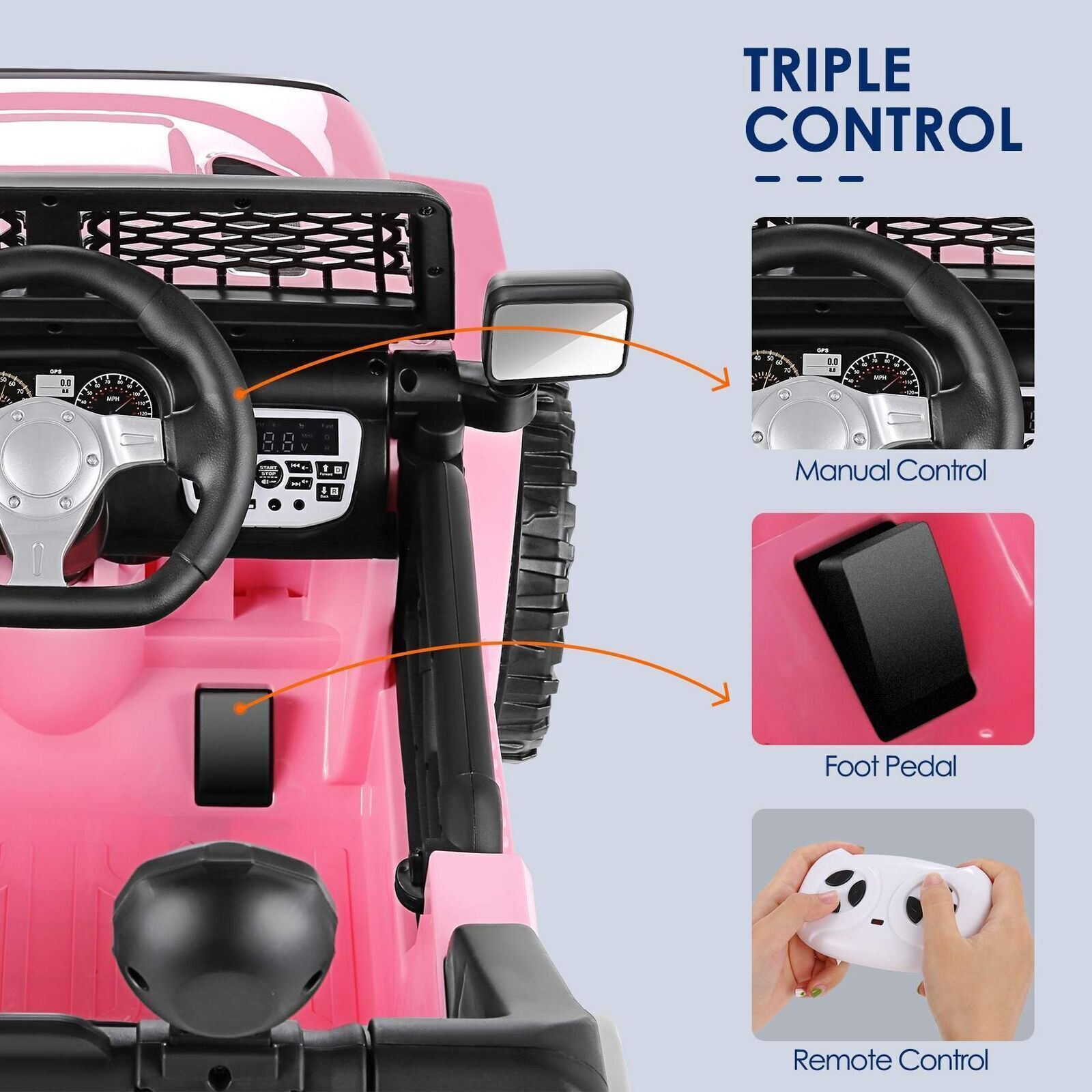 Electric Kids Ride On Car Power Wheels 12V/24V Jeep Music Fashion with Remote~