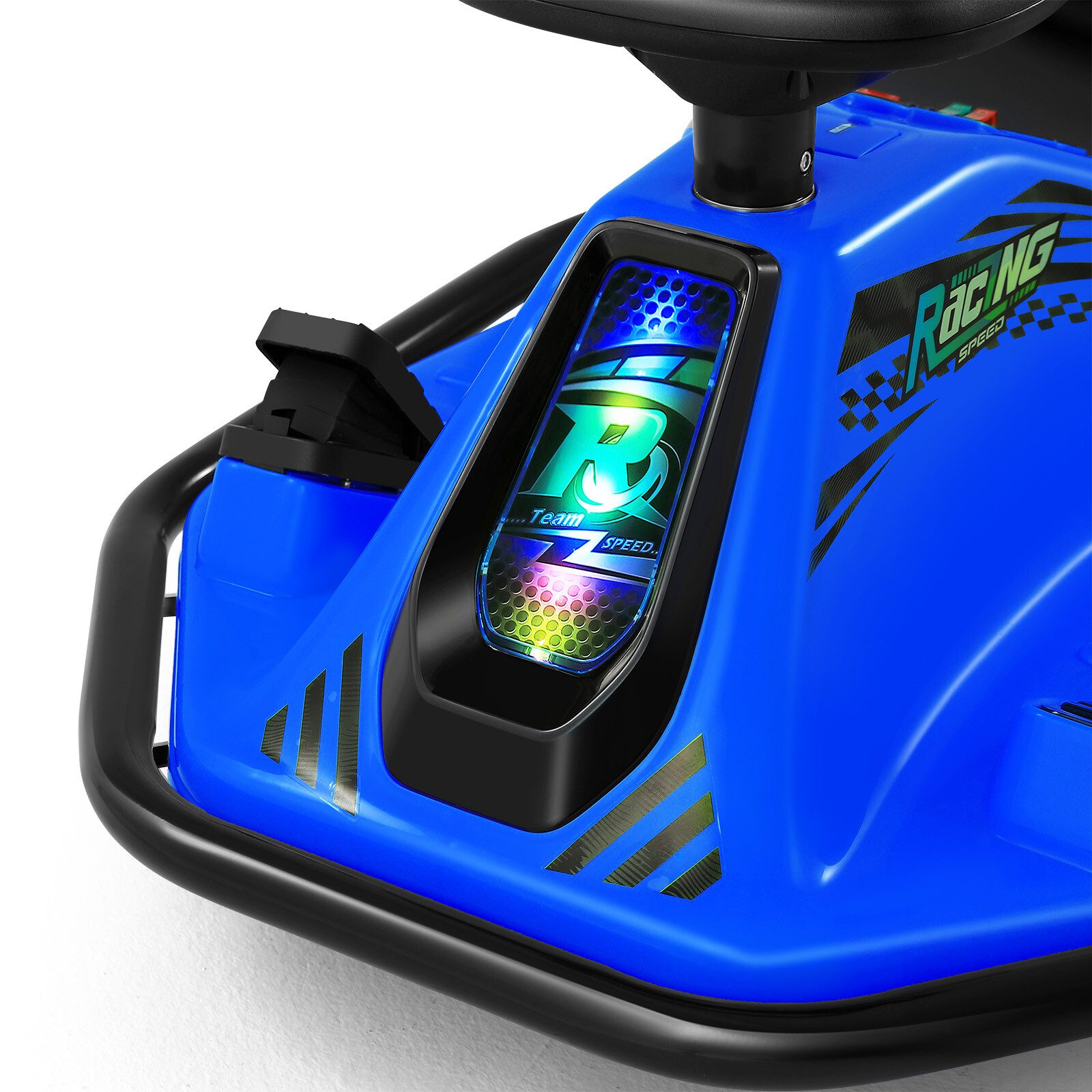 360° 24V Kids Electric Drifting Go Kart Ride On Cart with Bluetooth (Blue)