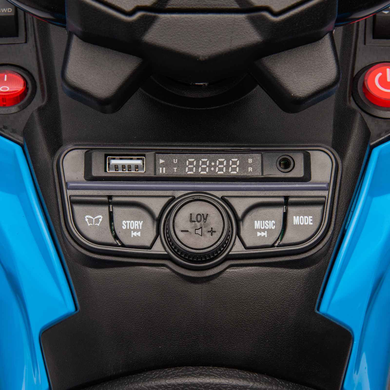 Can-Am Outlander 24V 2-Seater Kids Ride On ATV Quad 4x200W Motor RC Remote Blue