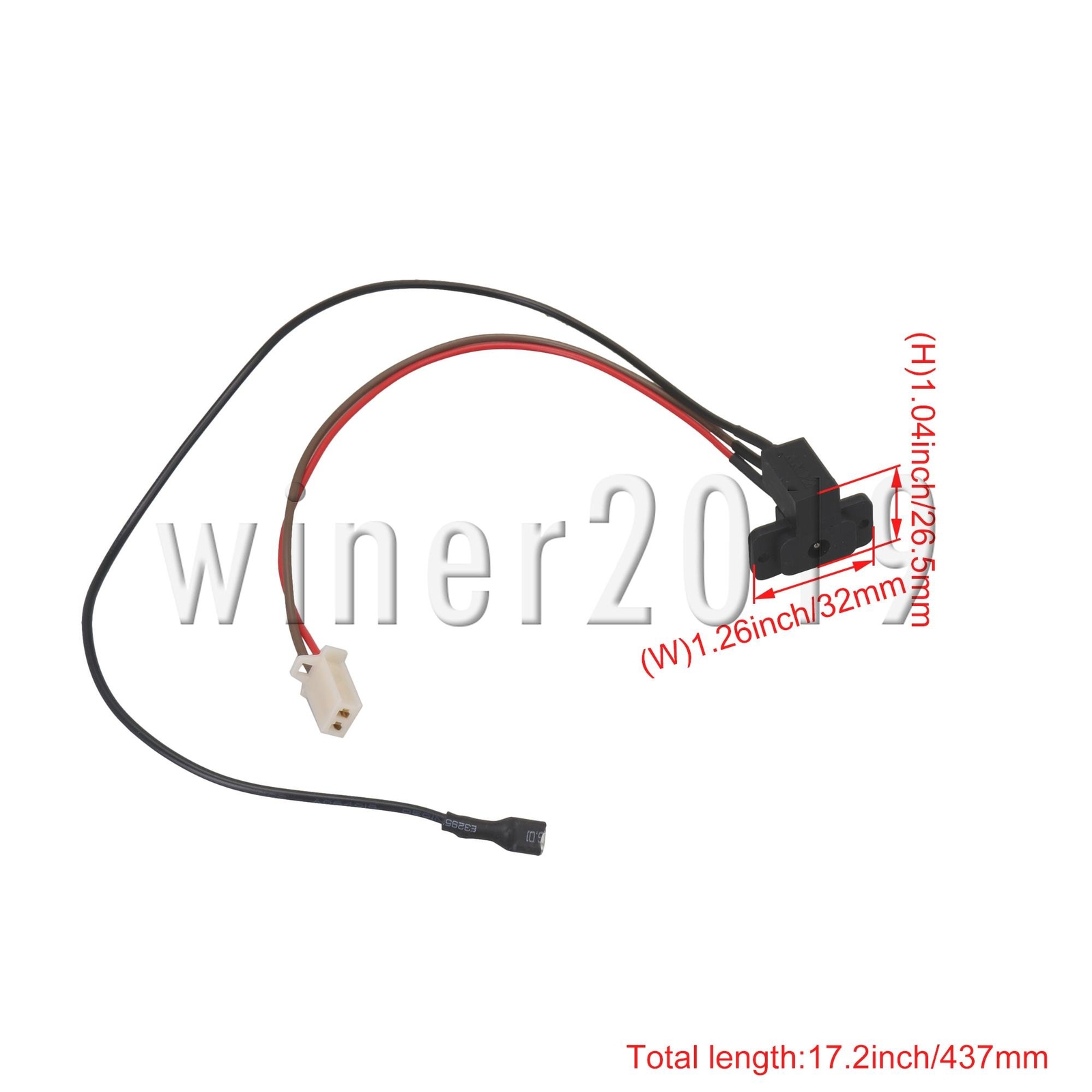 Electric Car Accs Storage Power Charging Interface Cable 2Pin Port