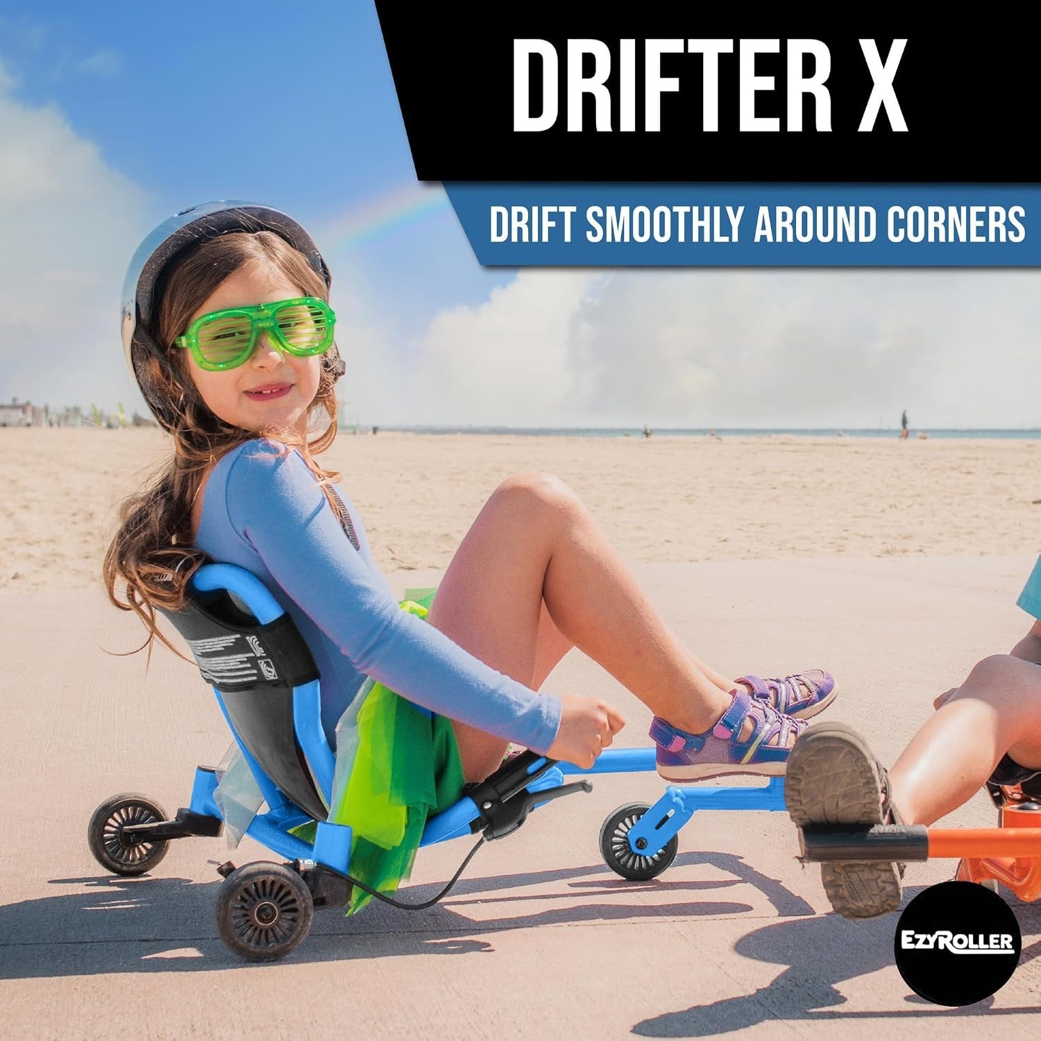 Blue Drifter Ride On Toy for Kids Ages 4 to 12 Lightweight Design
