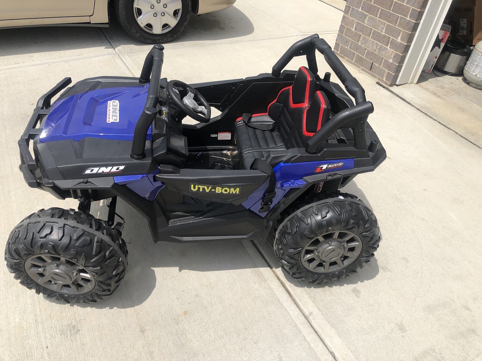 24V Kids UTV Ride on Car Electric Toys 2 Seater 4WD Off-Road 4 Wheeler Quad #