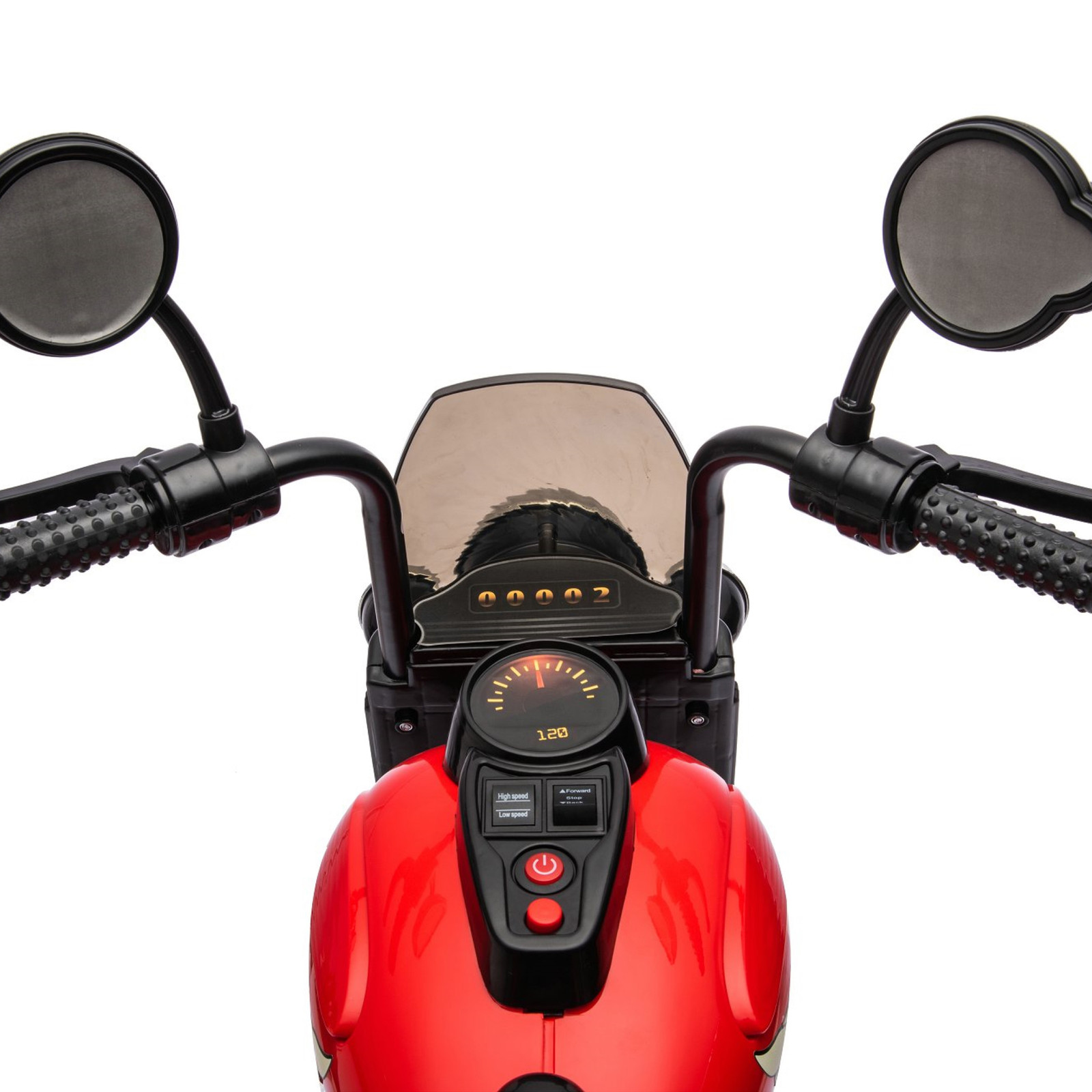 12V Freddo Kids Cruiser Chopper Motorcycle Ride On Toy Car W/ LED Lights Red