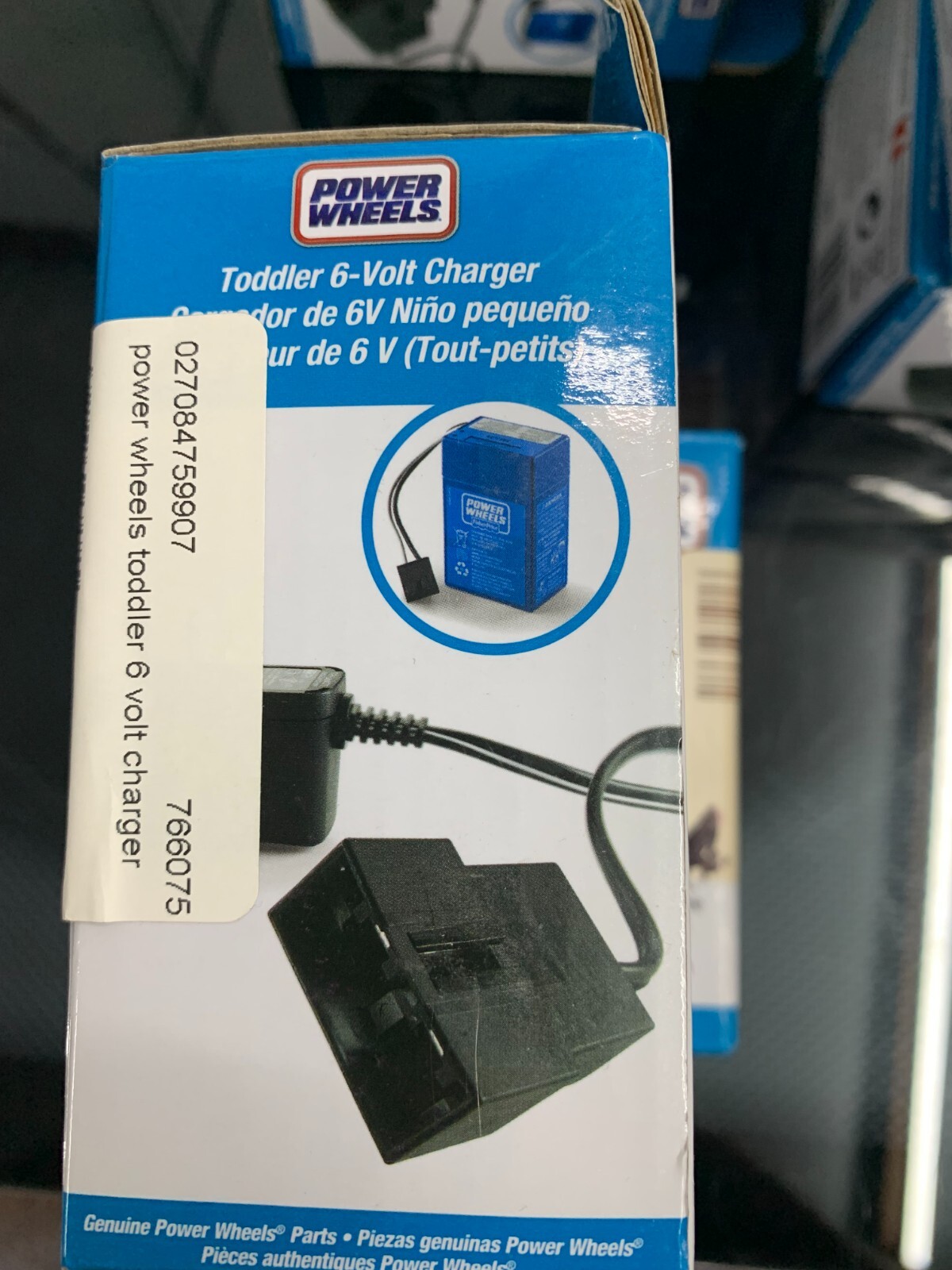 New 2-pack LOT OEM GENUINE FISHER PRICE POWER WHEELS TODDLER 6 VOLT CHARGER