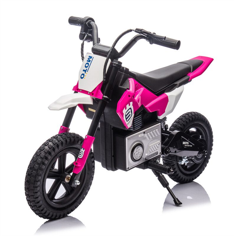 24V Kid Ride On Electric Toy Motocross Motorcycle 200W 3.1-9.32MPH for Aged 5-15