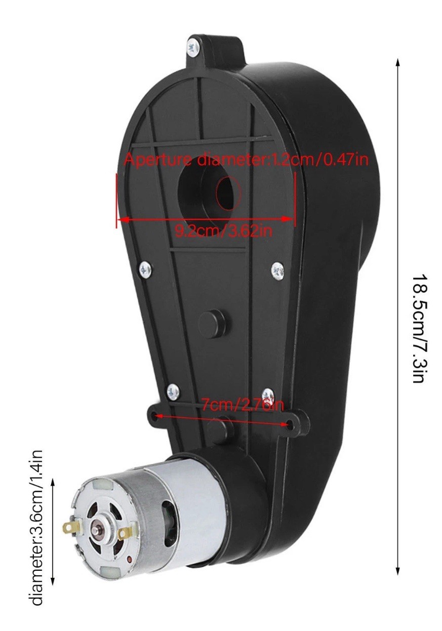 24V 30000RPM Motor Electric Motor Gearbox 24V Kids Ride On Car Gearbox… 1 Pack