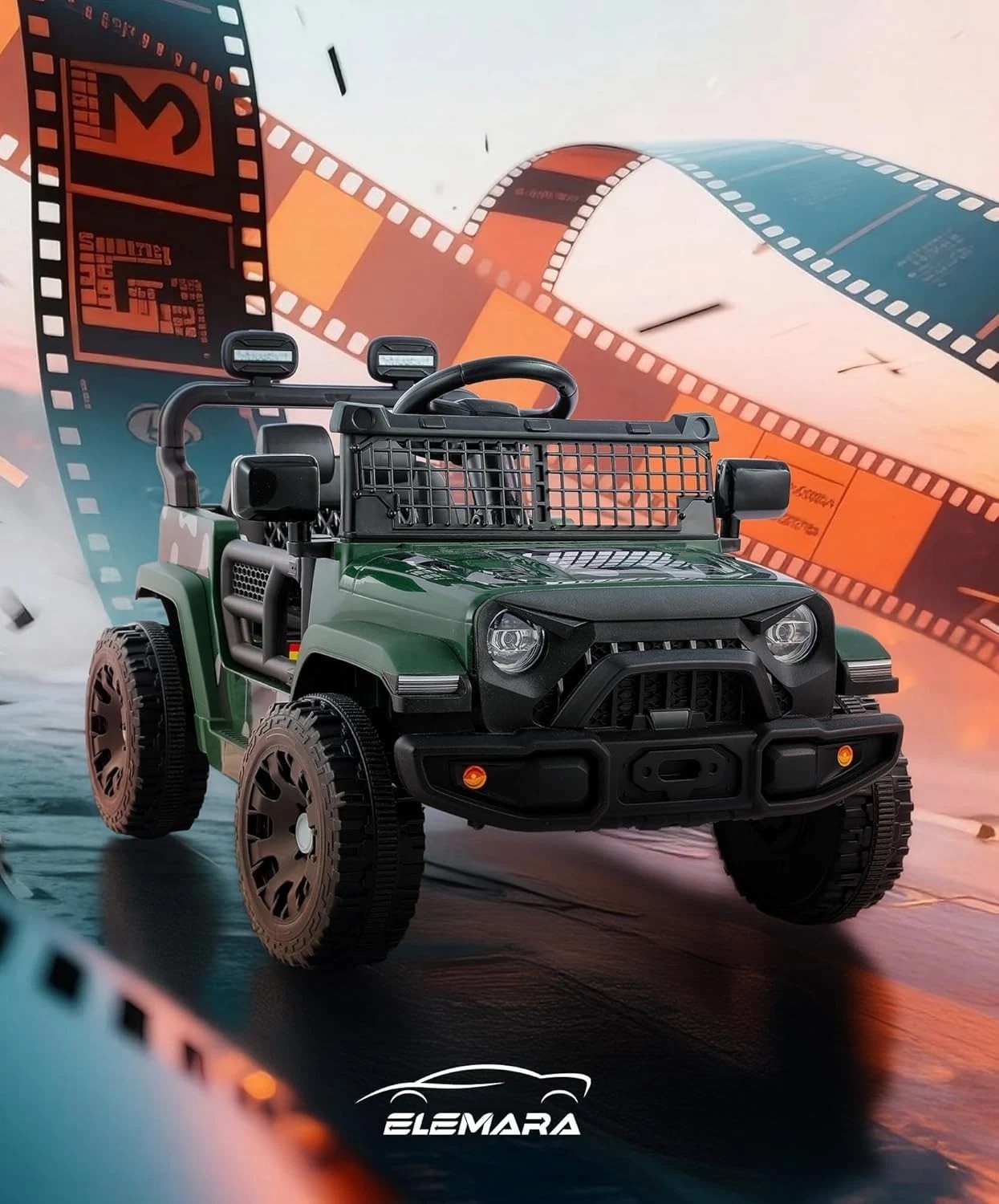 3 Speed Electric Ride On Car for Toddlers – Safe & Fun Off-Road Experience