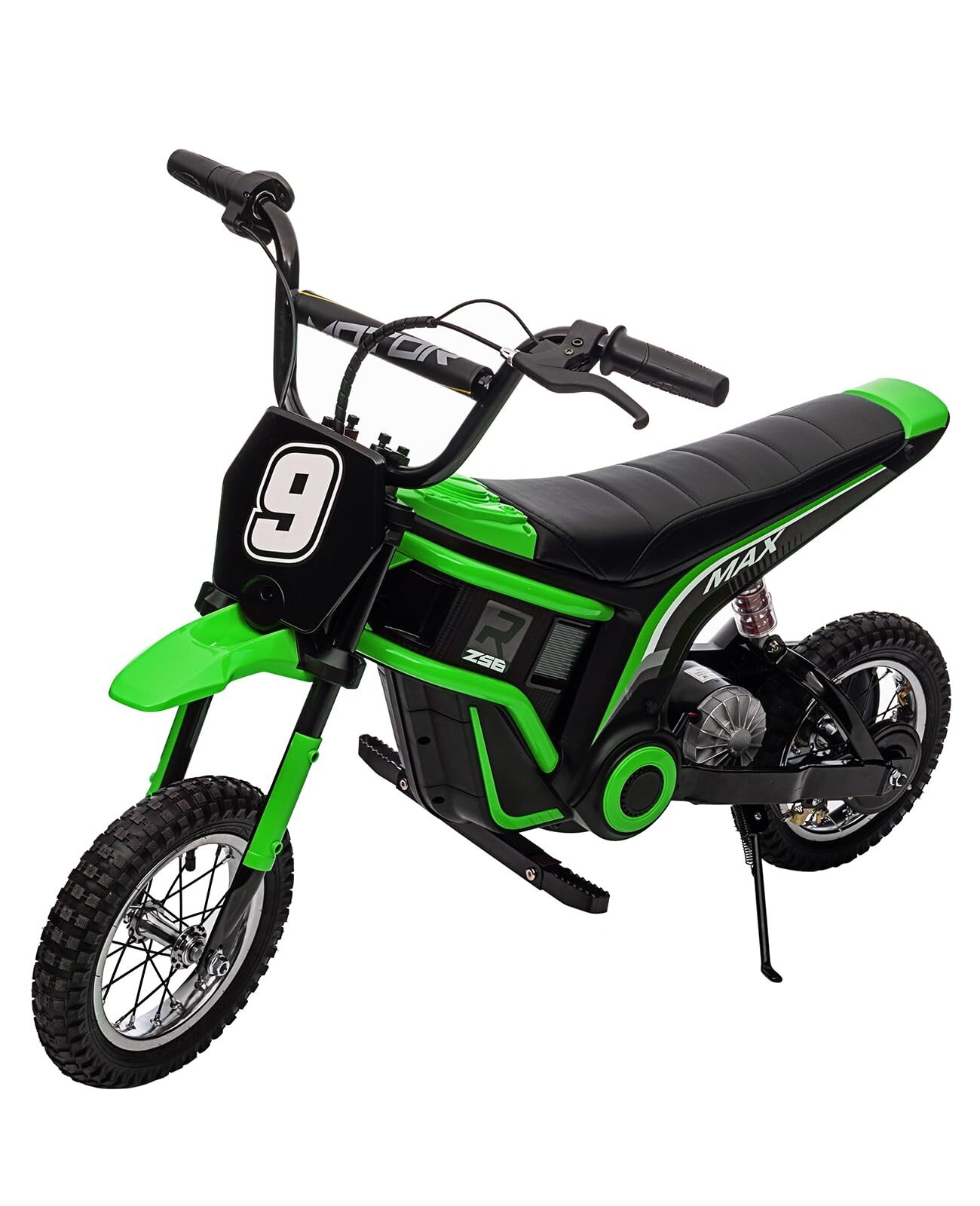 Electric Dirt Bike 24V Ride on Toys for Big Kids 350W Motorcycle w/Music & LED