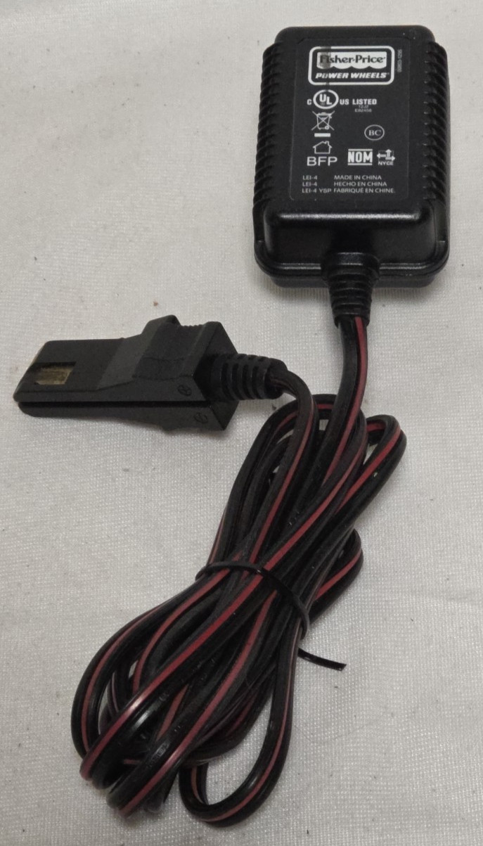 12-Volt Charger for Power Wheels Gray Battery and Orange Top Battery
