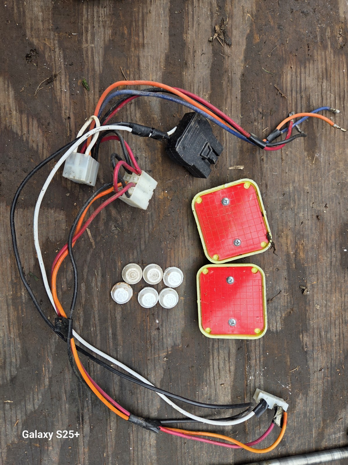 Princess Jeep Power Wheels Misc Parts Wire Harness, Caps, Fake Tail Light