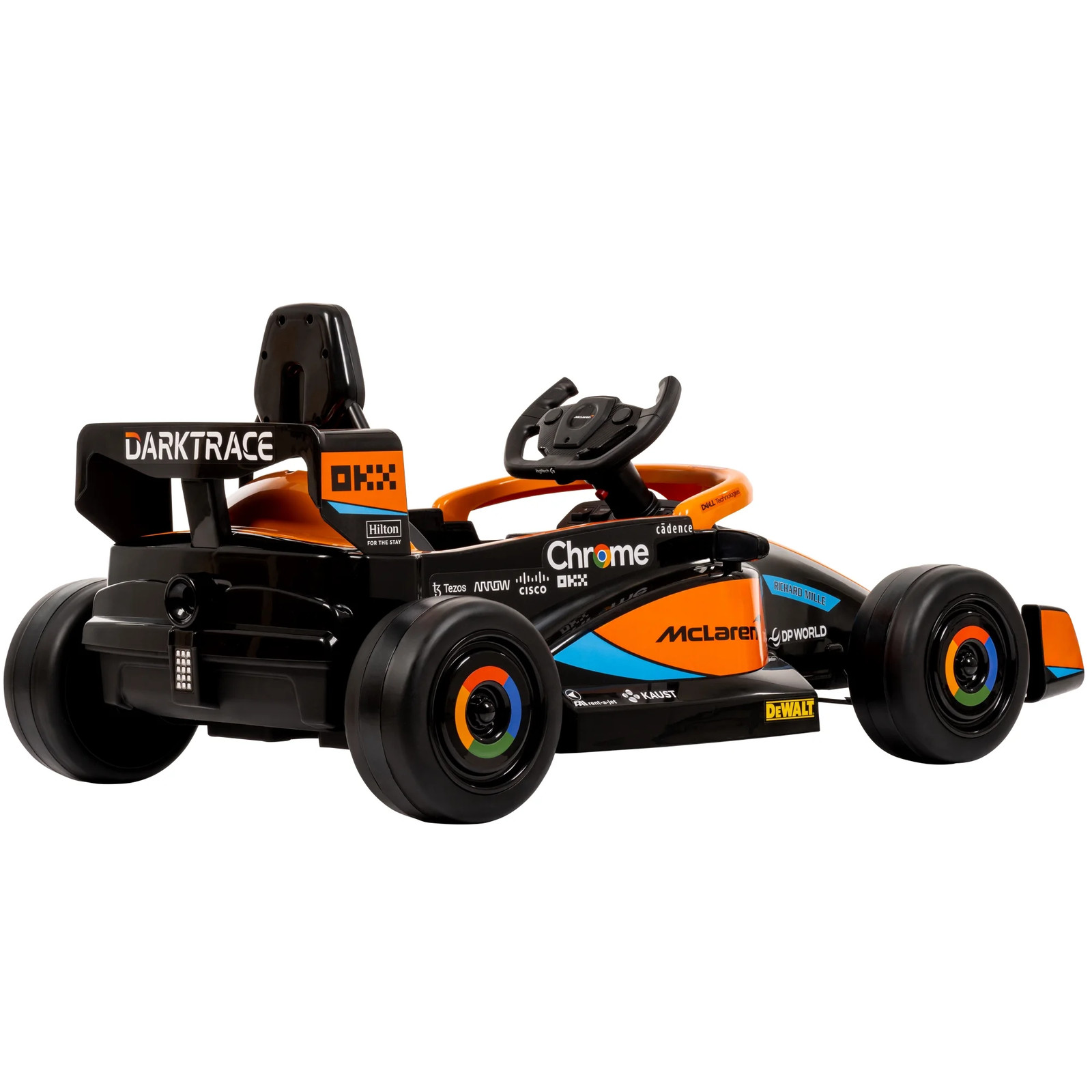 McLaren F1 Race Car 12V Battery-Powered Vehicle w/ Remote, Ages 3+