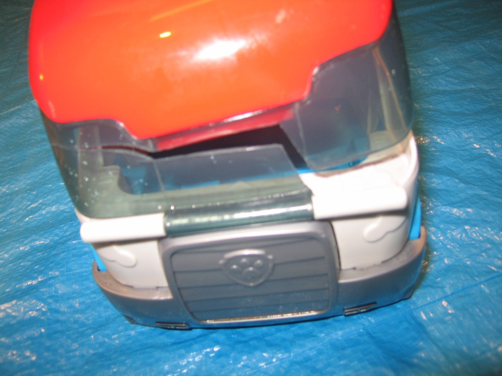 Paw Patrol W/ damage windshield plus 2 more. Tonka. Lot of three toy trucks.