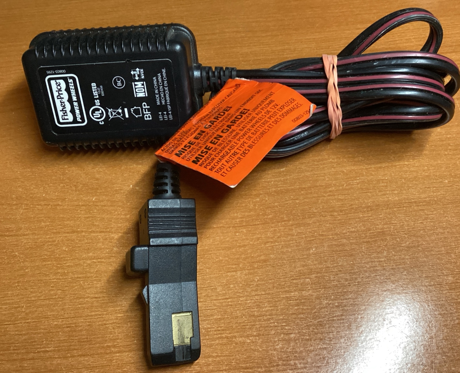 Fisher-Price Power Wheels 00801-1778 Battery Charger AC Adapter 12V 1A