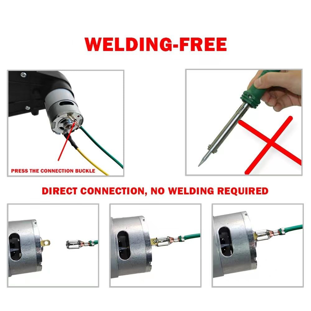 6V 12V 24V DIY Wire Harness Electric Conversion Kit for Kid’s Ride On Toys…