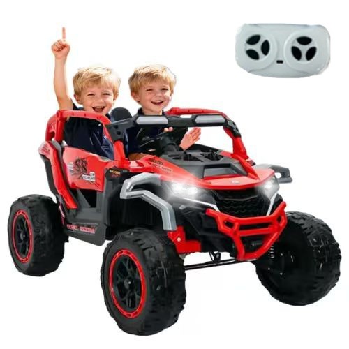 12V 2-Seater Kids Electric Ride On Truck RC Suspension Music LED Lights Age 3-6