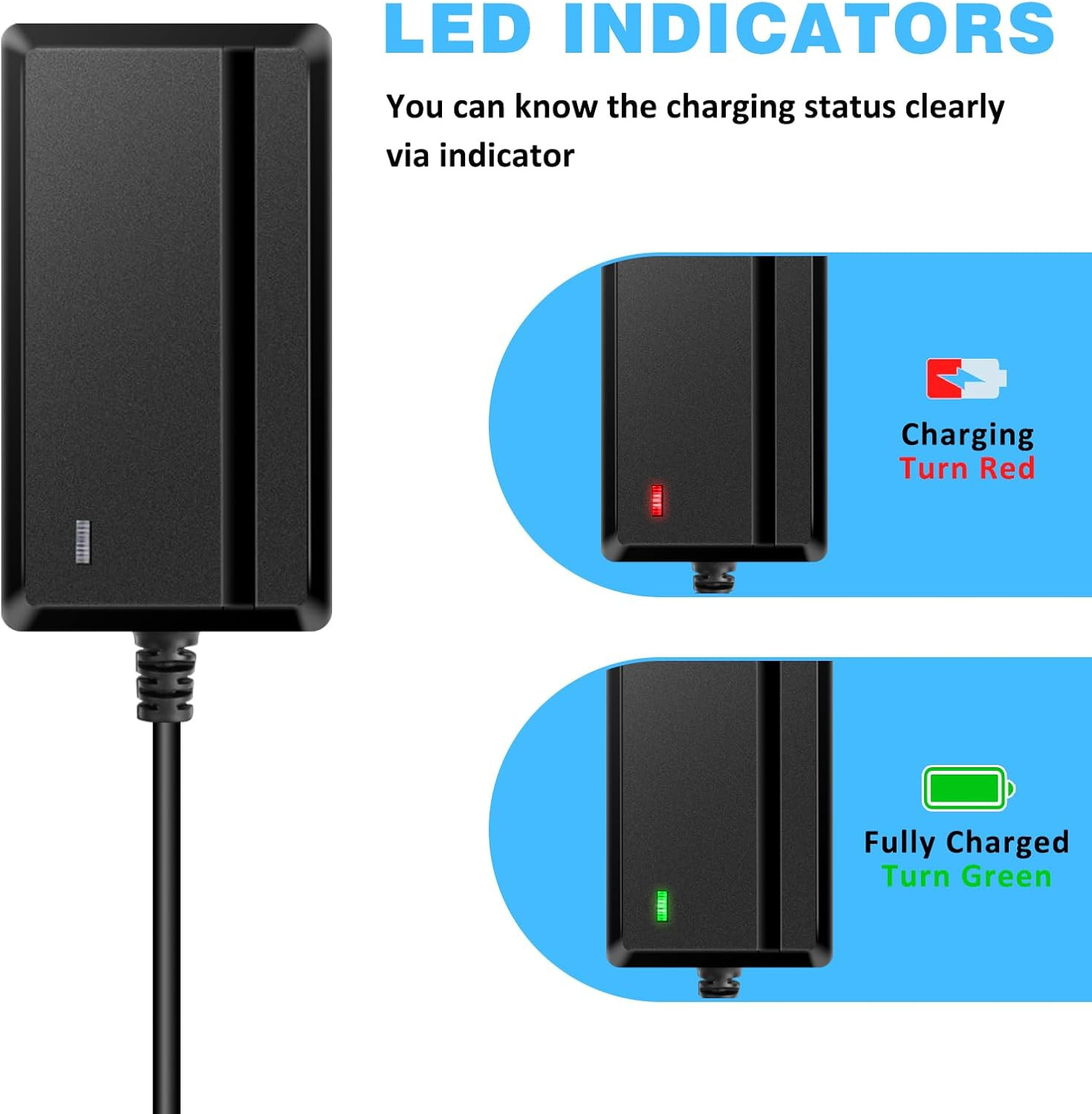 24V Charger for Kids Ride On Car 24 Volt Battery Charger for Ride On Toys