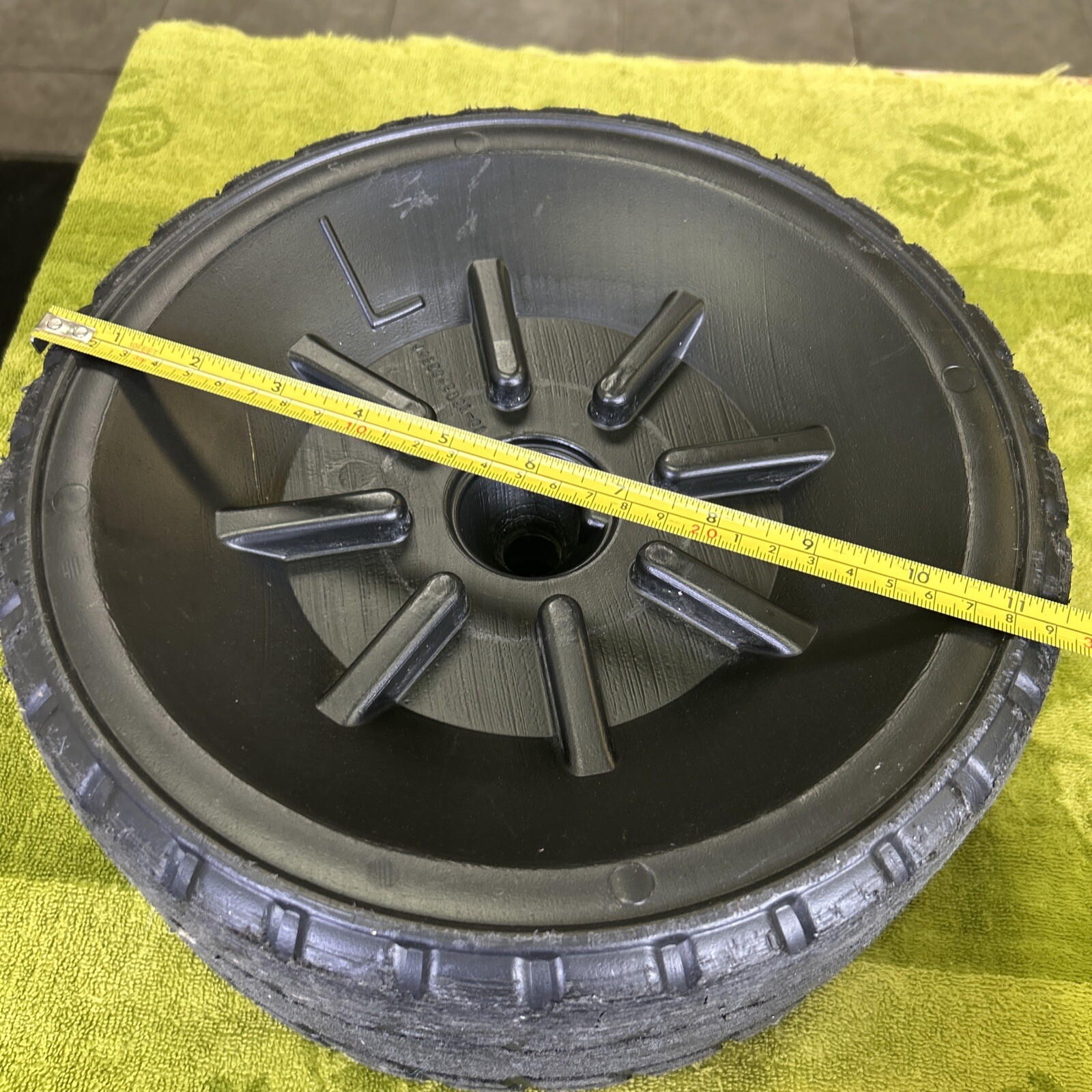 Fisher Price power wheels ride on car rim L Left Barbie Mustang Rim Wheel