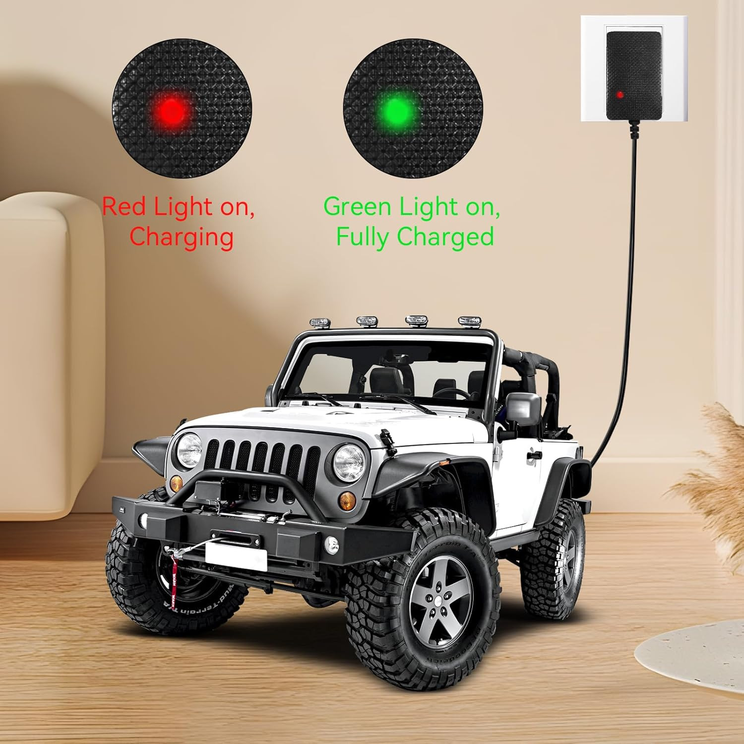 12V Battery Charger for Kids Ride On Car Toy Power Adapter for ATV SUV Jeep