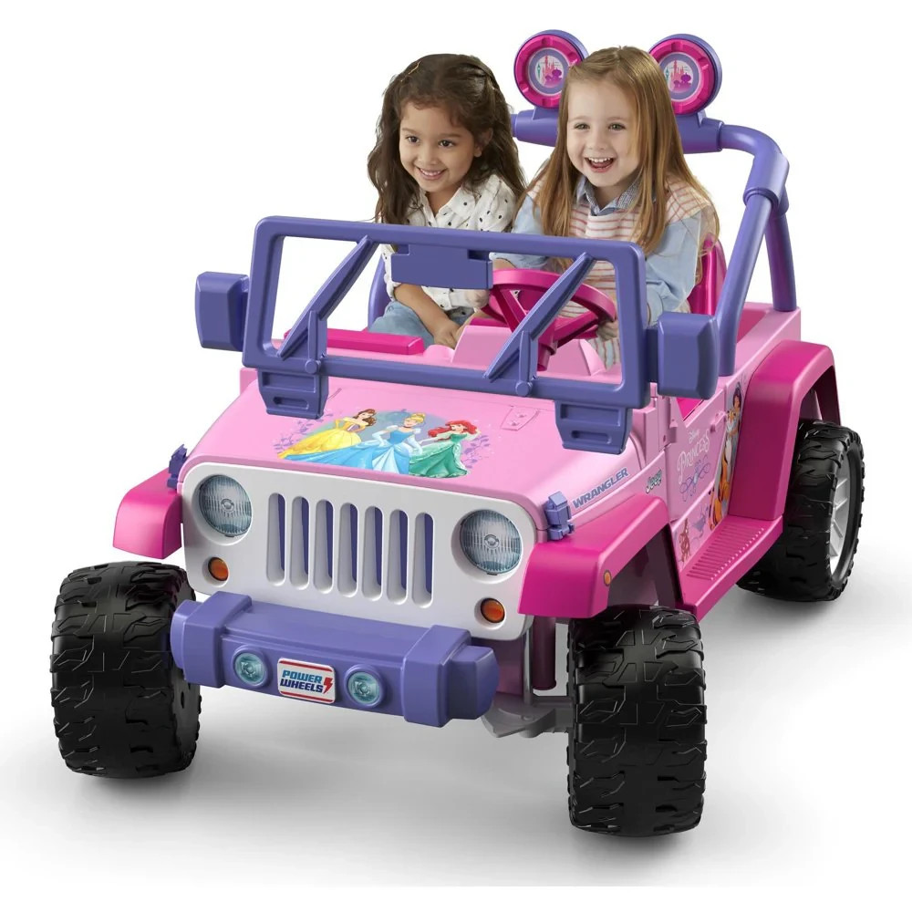 NOS Power Wheels Disney Princess Jeep Wrangler Battery Ride-On Car- FLC45-9665