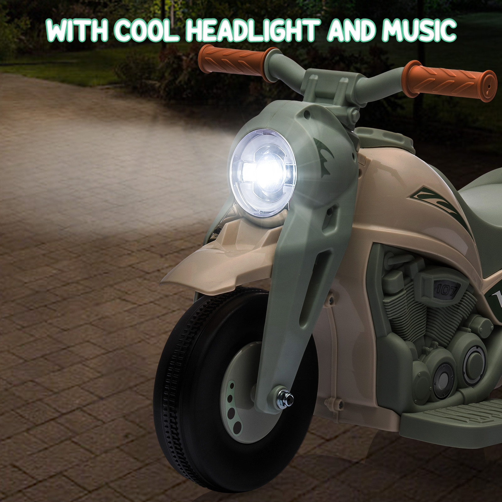 Kids Electric Motorcycle 6V Battery Powered Ride On Motorbike Toy for Boys Girls