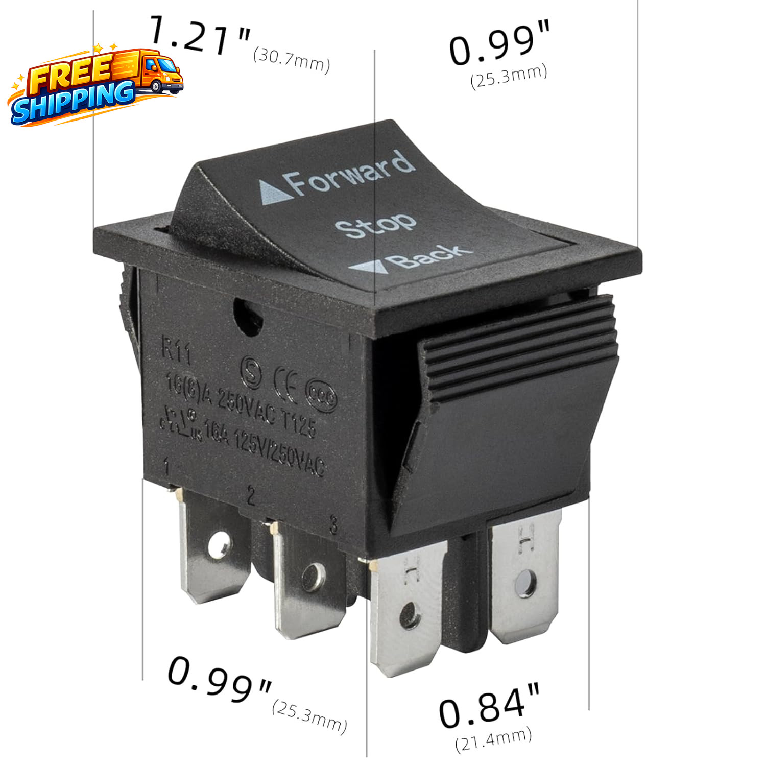 2 Pcs Universal 6V 12V 24V Forward Reverse Switch Compatible with Power Wheels
