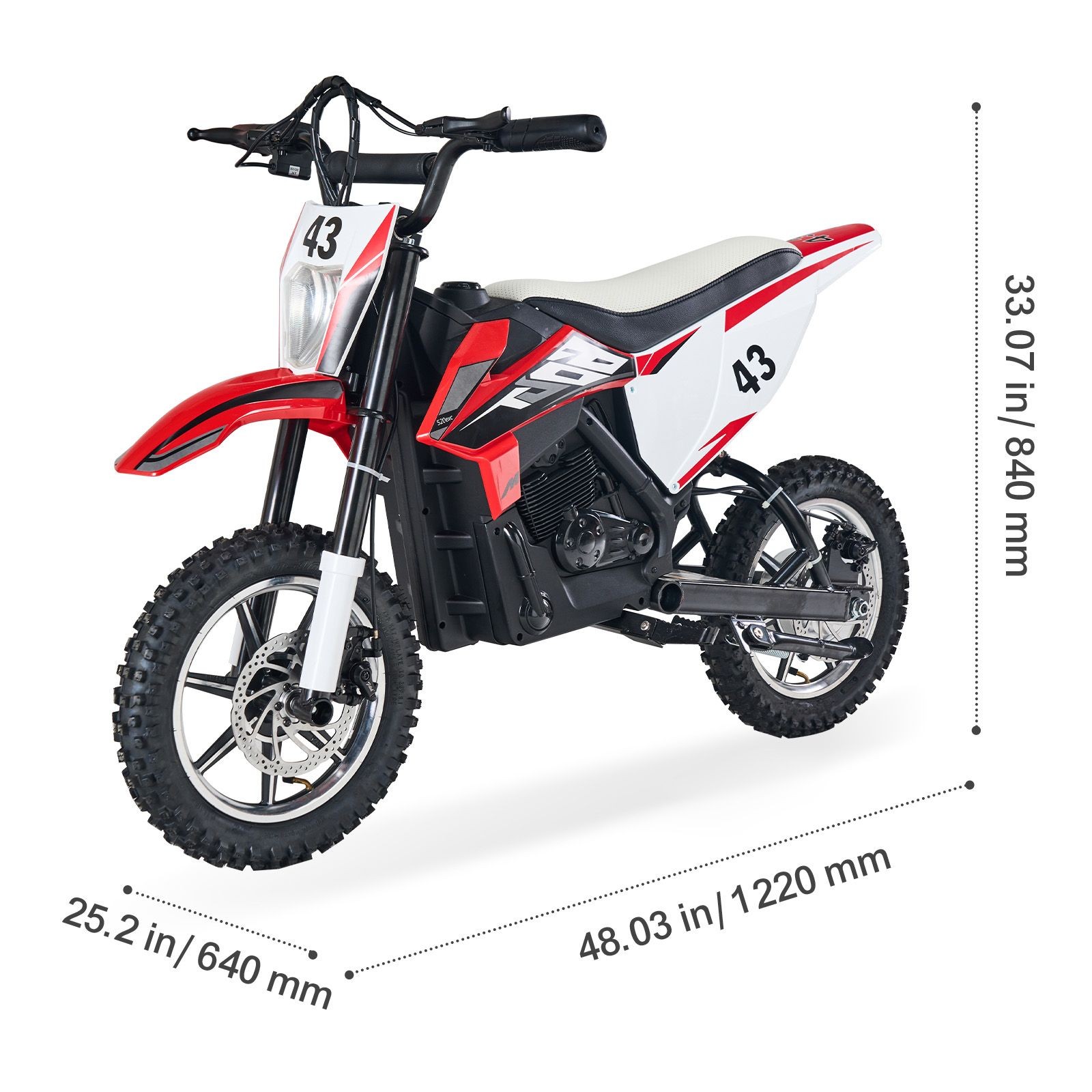 36V Ride-On Motorcycle w/ Battery Gauge & USB Port