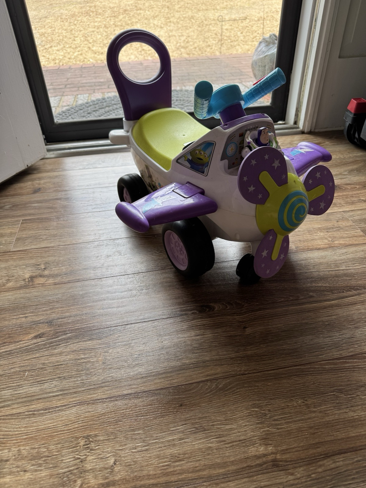 Kiddieland Disney Toy Story 4 Buzz Light year Battery-powered-ride-on Airplane