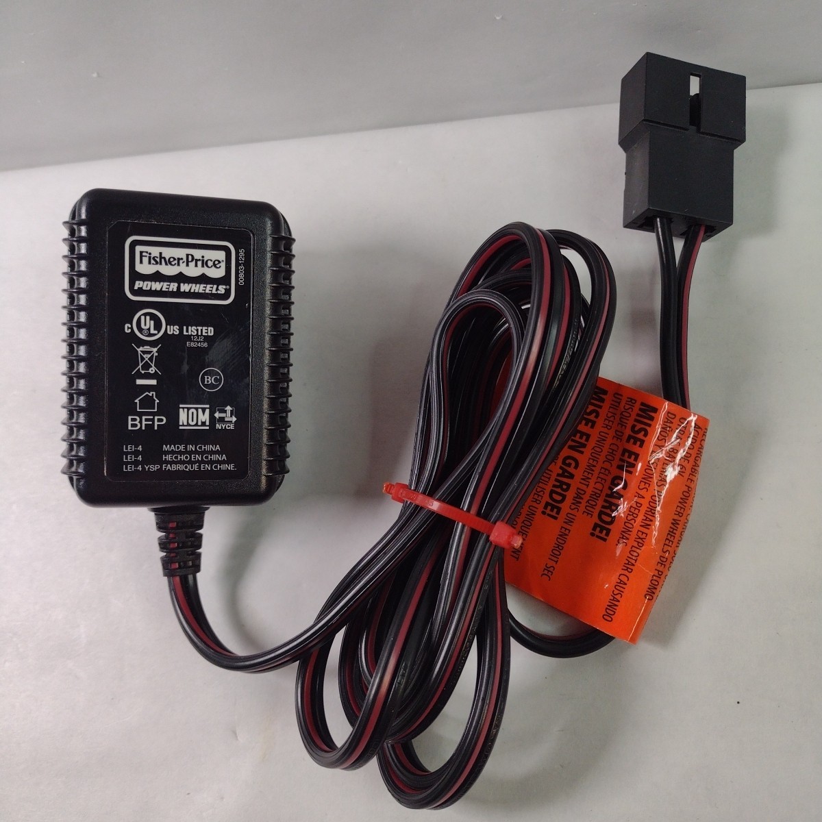 Fisher Price Power Wheels 00801-1781 6V Battery Charger Original Authentic OEM
